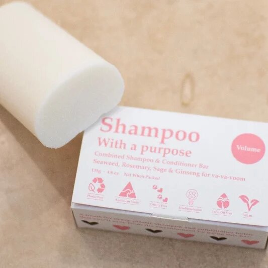 Shampoo With A Purpose Shampoo & Conditioner Bar - Extra Volume - Lavender Living